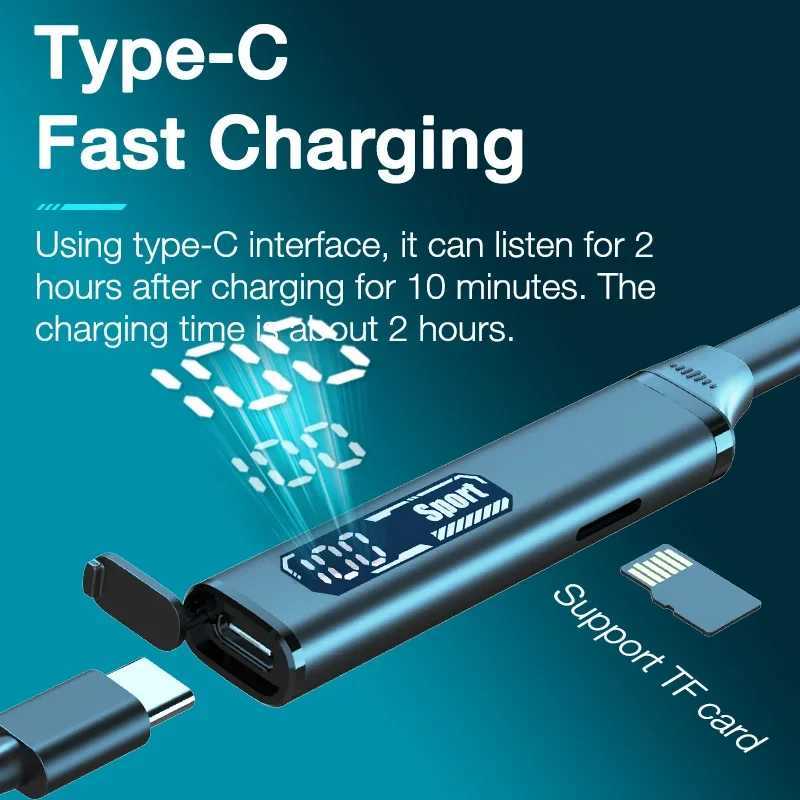 EARDECO 100 Hrs Playback Bluetooth Headphone Bass Wireless Headphones Stereo Sport Auriculares Bluetooth Earphone Headphone Mic D260319