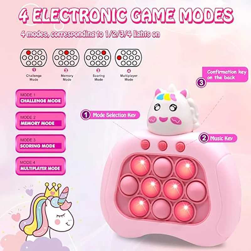 Upgraded Electronic Pop Push Quick Push Game Console with LED Display Screen Suitable for Adult and Child Fidget Toys Christmas Y260319