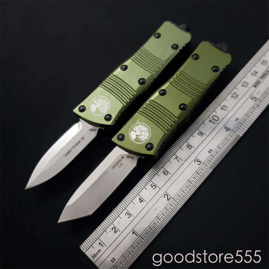 High End 5.8inch fixed blade knife 204P Mini Exocet couteau Knife Green Bounty Hunter Wallet Pocket Knives UT85 pocket knife EDC tools