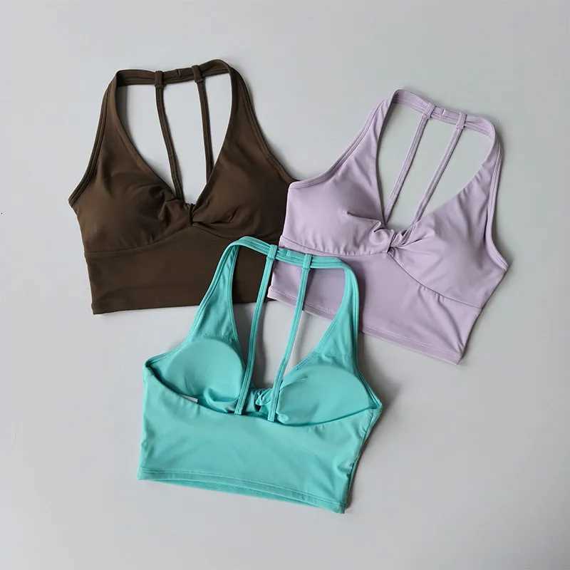 Sports Bra Vest Womens Breathable Quick-Drying Push-Up Shockproof Yoga Bra Pilates Fitness Training Running Back Beauty Tops Z20260319