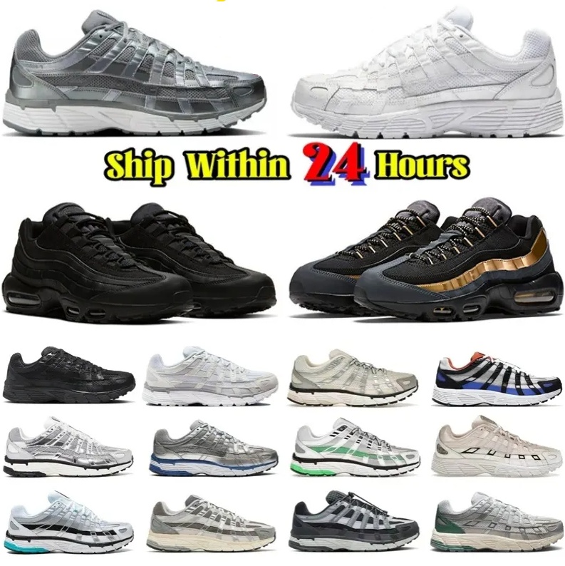 P6000 Luxury Designer US12 Shoes trainer P 6000 Men Women Sneakers Metallic Silver Triple Black Anthracite Smoke Outdoor Sports Trainers Casual shoes Running
