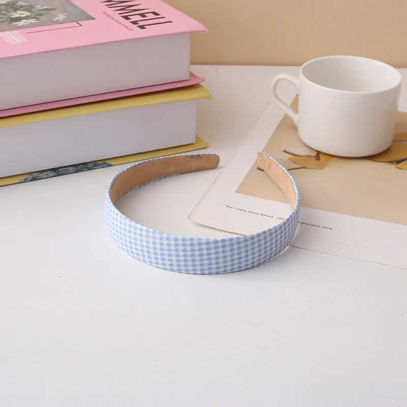 Retro Wide Headband Set Floral Plaid Korean Fairy Forest Aesthetic H260319