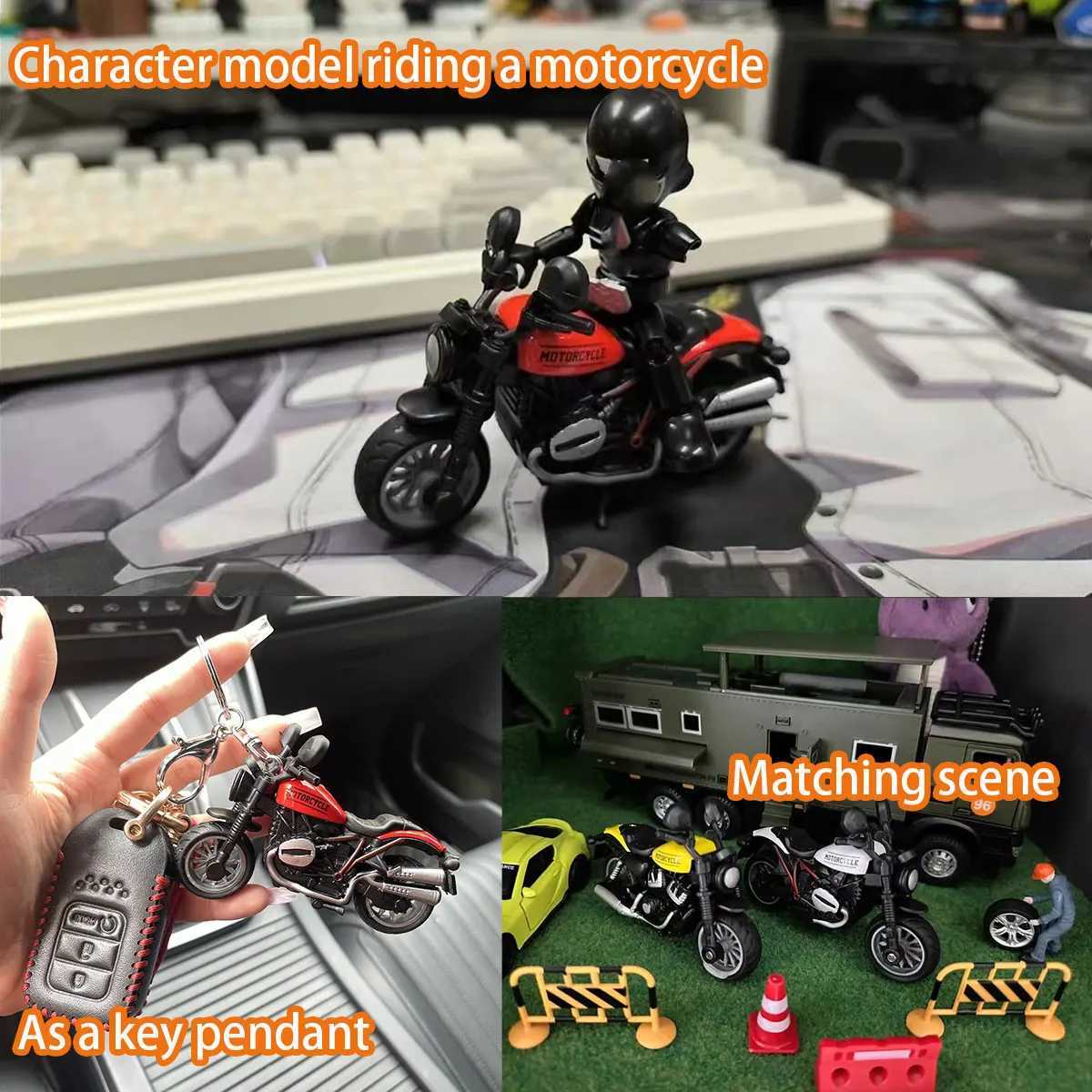 1PCS Motorcycle Model Toys Mini Vehicles Decoration Accessories for Boy Gift Alloy Car Children Birthday Gifts Y260319