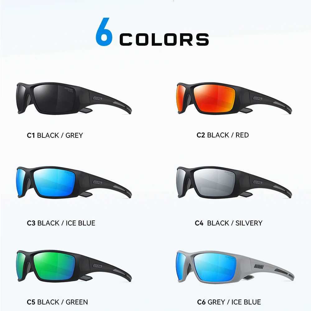KDEAM Mens Cycling Sunglasses Polarized Great Elasticity Of TR90 Material Riding Sunglasses 12mm Thickness Polarizing Lenses H260319 - view 6