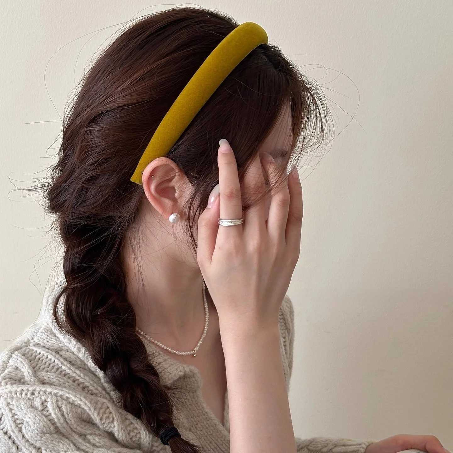 2026 Simple Velvet Winter Hairbands Headband Women Girls Scrunchie Hair Head Hoop Bands Accessories Headdress Headwear Ornament H260319
