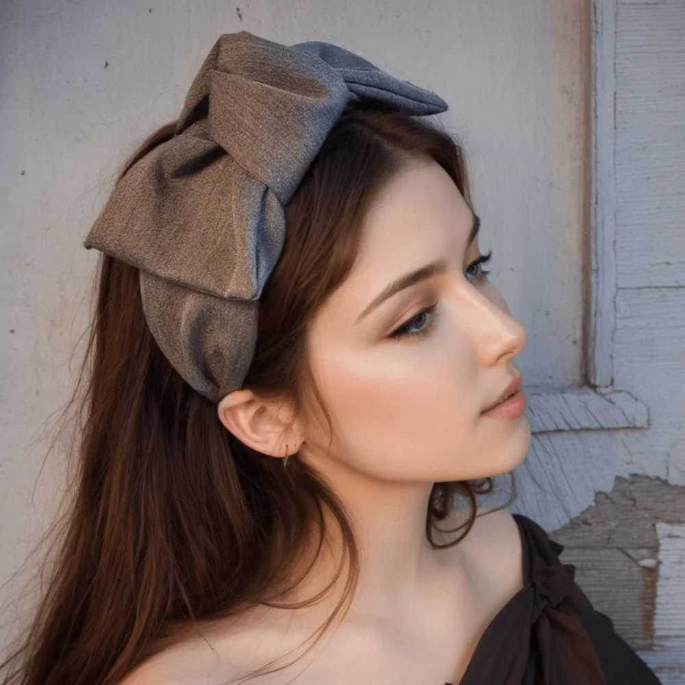 Vintage Wide-Brimmed Hair Clip Bow Headbands with Hair Pins And Clips Set Elegant Hair Accessories for Women H260319