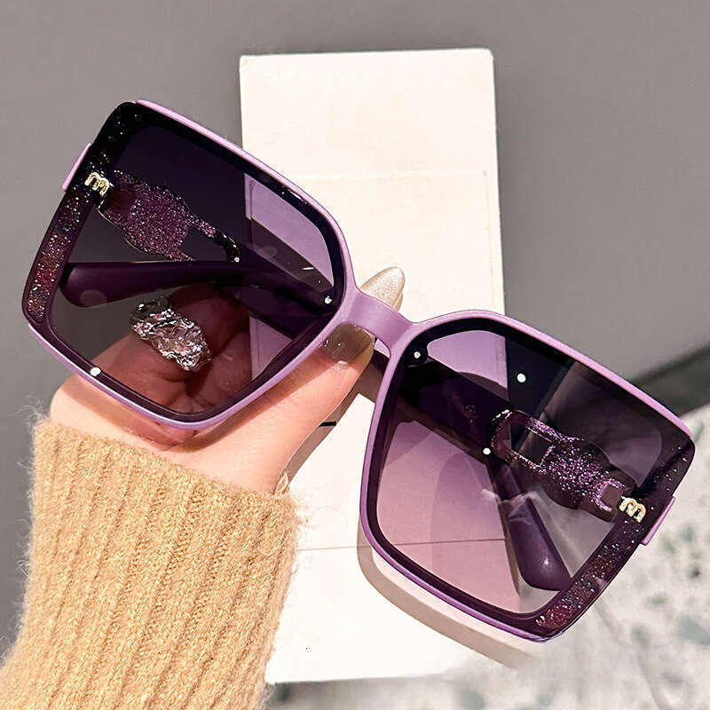 New High Quality women's classic retro square fashion glasses - UV-blocking sunglasses, high-end sunglasses
