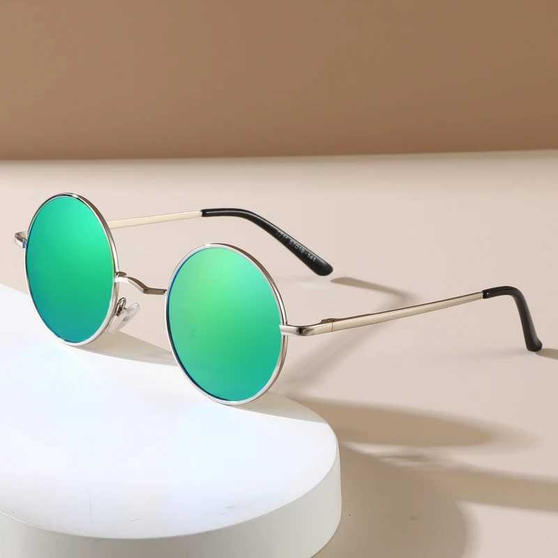 Fashion Retro Round Hippie Sunglasses for Women Men Trendy Punk Disco Party Glasses Circle Metal UV Protection Sunglasses H260319 - view 5