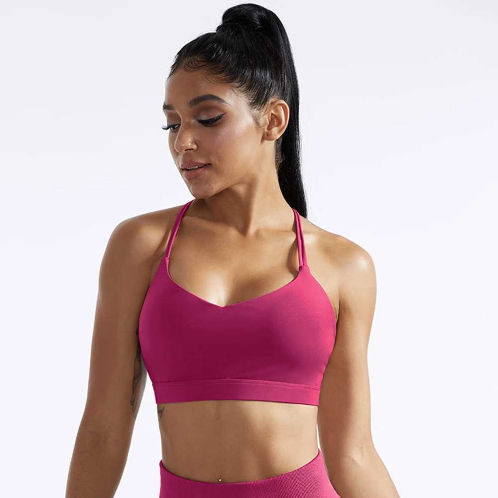 Fitness Sports Bra for Women Push Up Cross Back Shockproof Running Training Workout Gym Yoga Underwear Crop Tops Female Z20260319