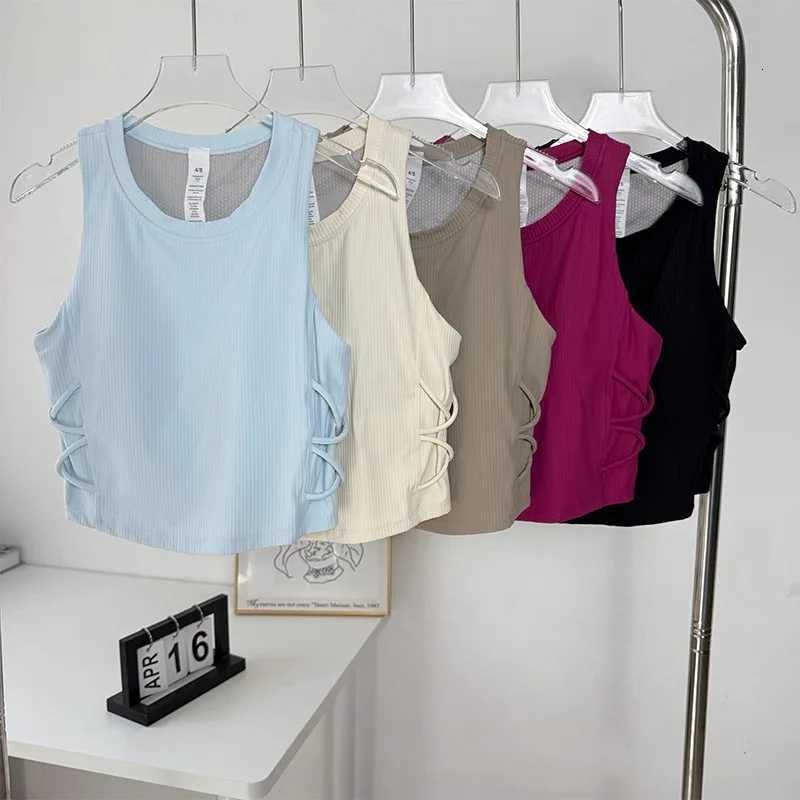 Womens One Piece Cup Yoga Tank Top Summer Exercise Pilates Fitness Clothes New Style Comfortable Breathable Sportswear Z20260319