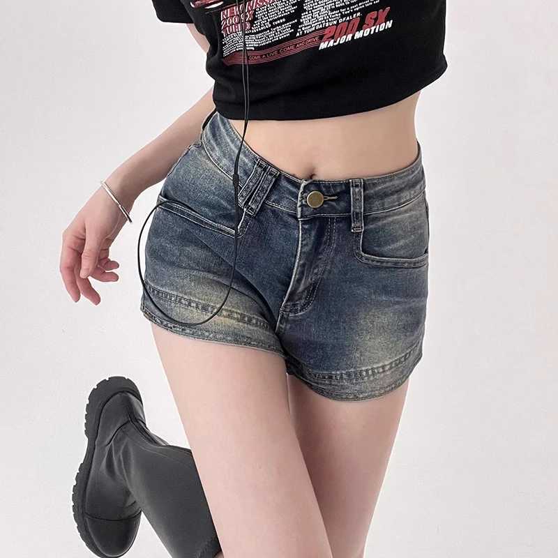 Shorts Women Denim Sexy High Waist American Style Retro Fashion Summer Hotsweet Streetwear All-match Casual Jeans Pants M260319