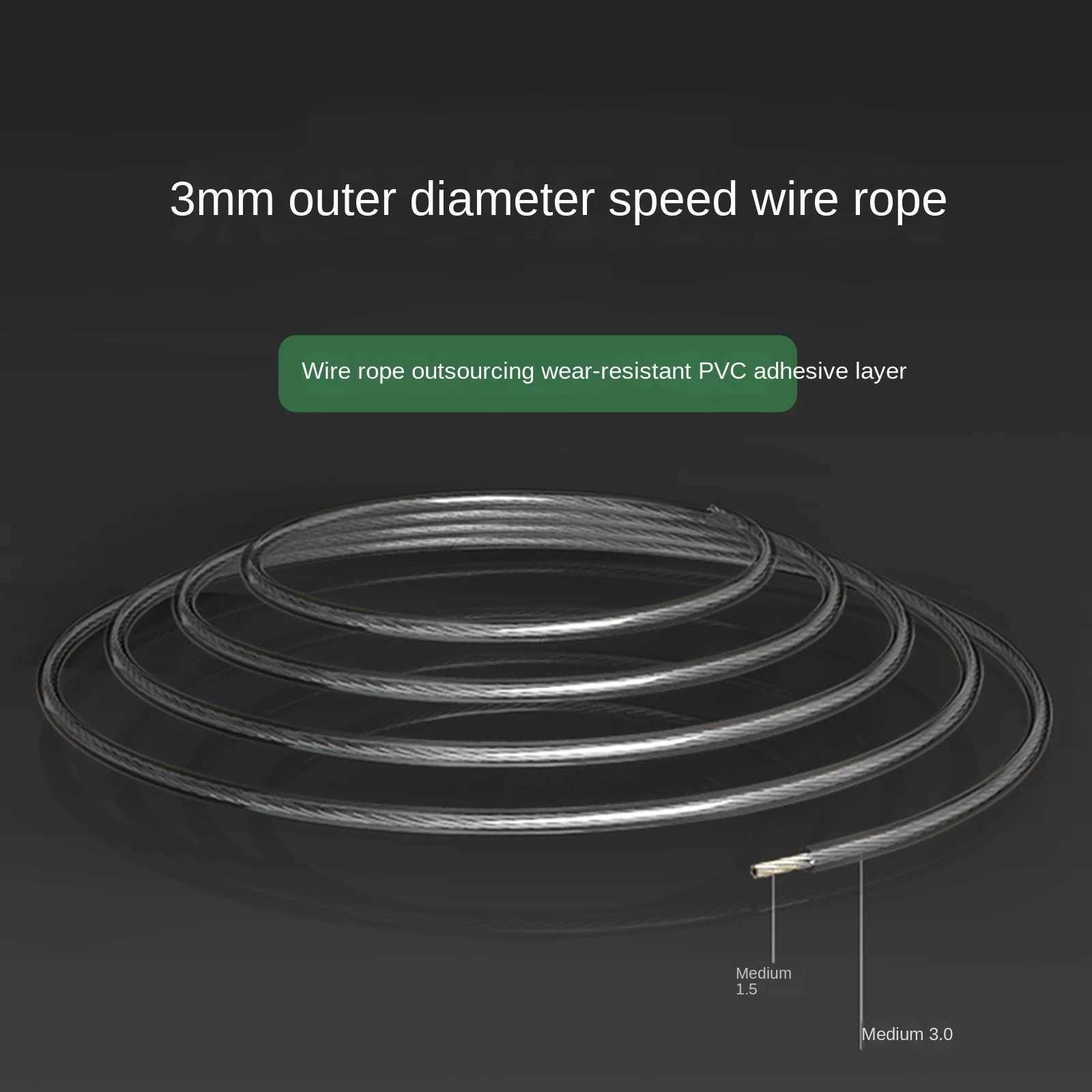 Racing Fitness Jump Rope Adult Exercise Aerobic Exercise Adjustable Wire Rope Wear Resistant Self-locking Double Bearing M260319