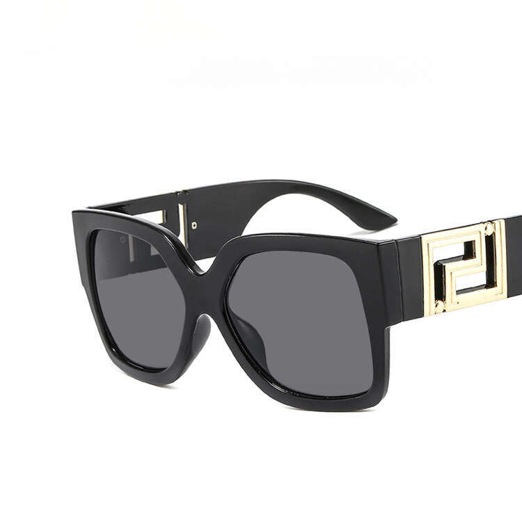 European and American Large Frame Hollow 2022 New Trendy Personality Square Catwalk Sunglasses Couple Ins Glasses