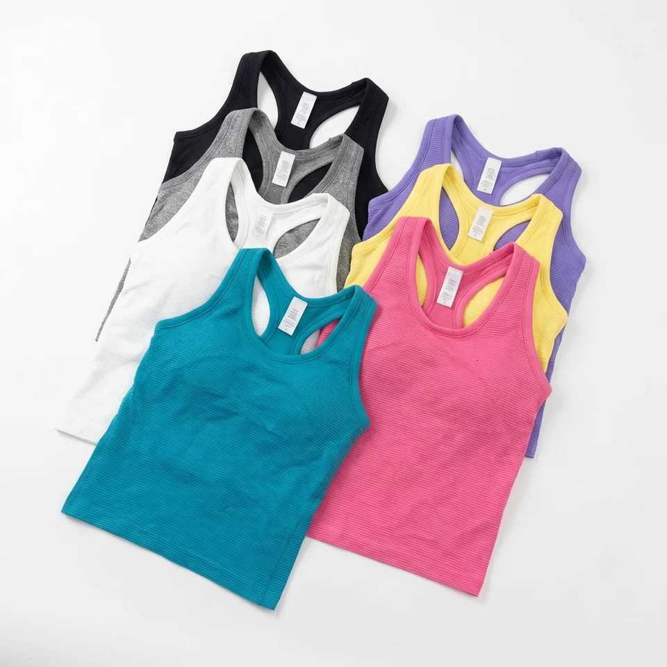 Summer Womens Sleeveless Sports Vest Tight-Fitting Quick-Dry Casual Fitness Top Running Shirt Tank Tops Yoga Wear Pilates Tops Z20260319