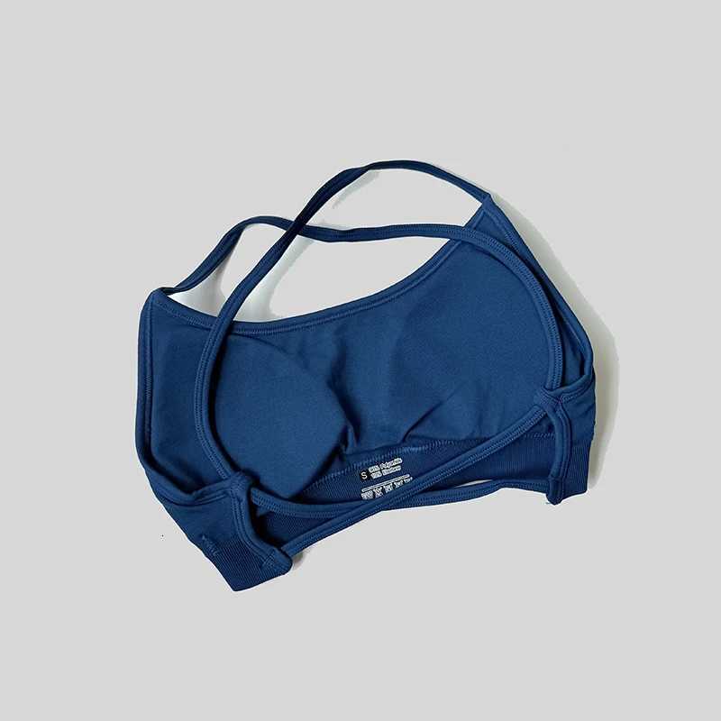 Backless Sports Bra Women Seamless Impact Yoga Top Bra Padded Gym Crop Top Stretchy Breathable Fitness Sports Top Z20260319