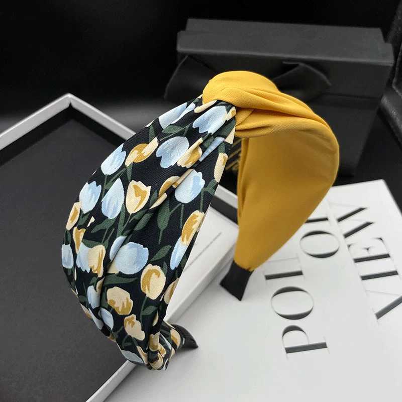 Hairpin headband for women new French style hair tie high-end temperament wide edge face wash versatile headband H260319