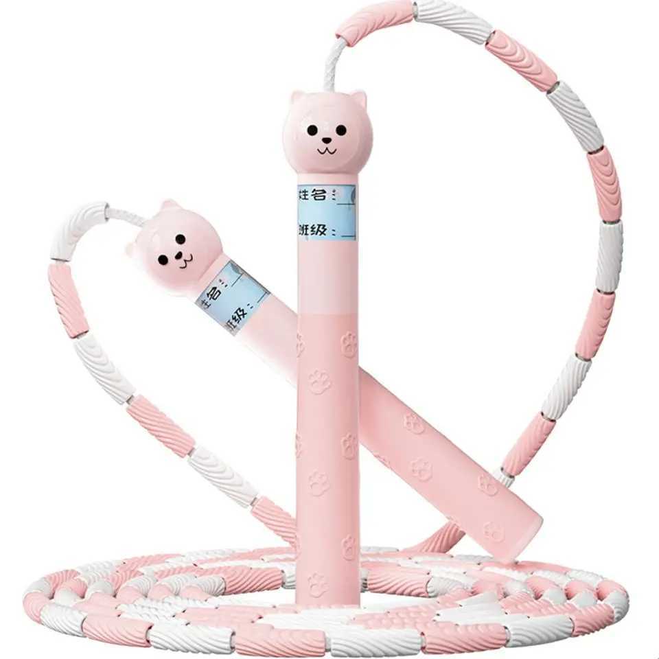 Bamboo Joint Soft Bead Skipping Rope 28m Anti-Skid Segmented Fitness Jump Rope Adjustable Professional Sports Rope Bodybuilding M260319