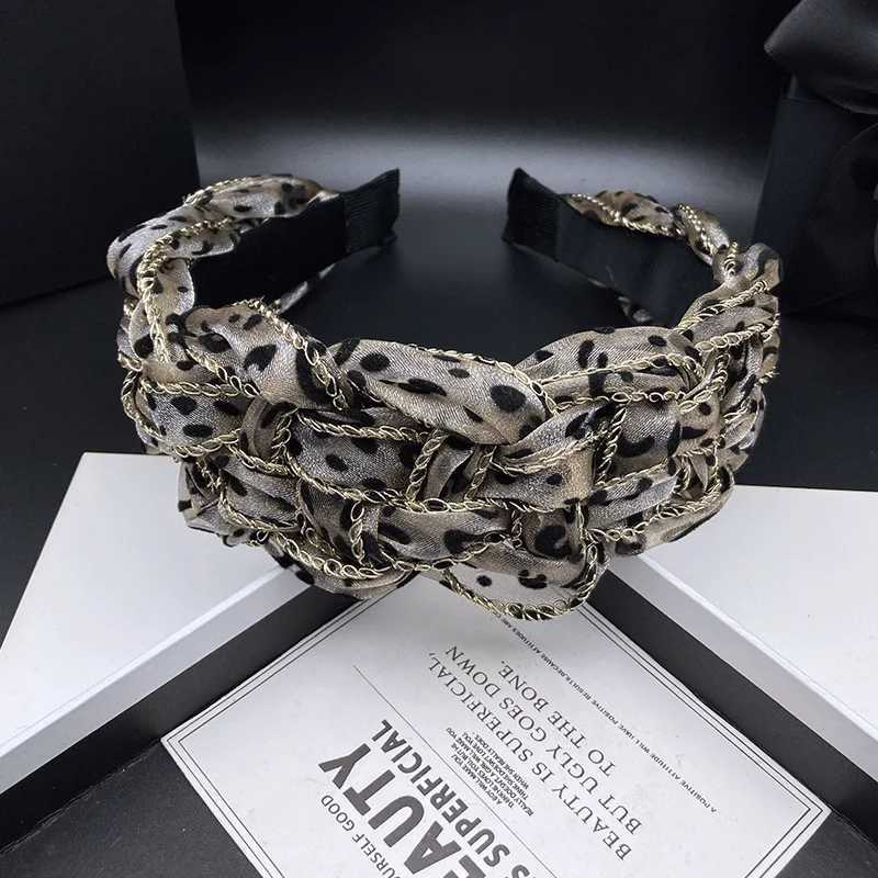 Fried Dough Twists Woven Mesh Hair Clip Hair Band for Female High Head Top Adult Versatile Headwear Wide Edge Pressed Hair Band H260319