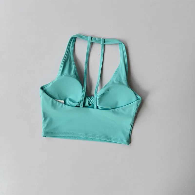 Sports Bra Vest Womens Breathable Quick-Drying Push-Up Shockproof Yoga Bra Pilates Fitness Training Running Back Beauty Tops Z20260319