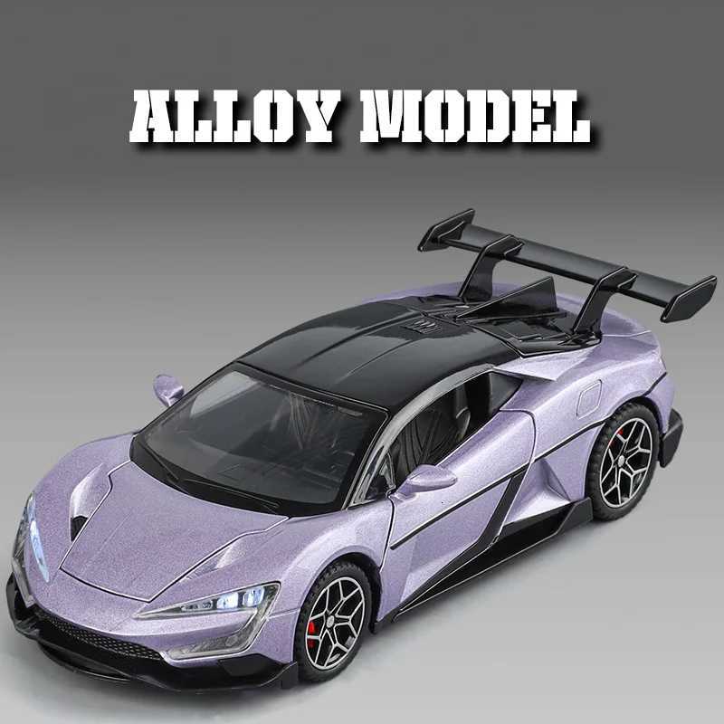 Simulation 132 YANGWANG - U9 Alloy Car Model Game Vehicle Birthday Gift With Sound and Light Childrens Toy Car Boy Y260319