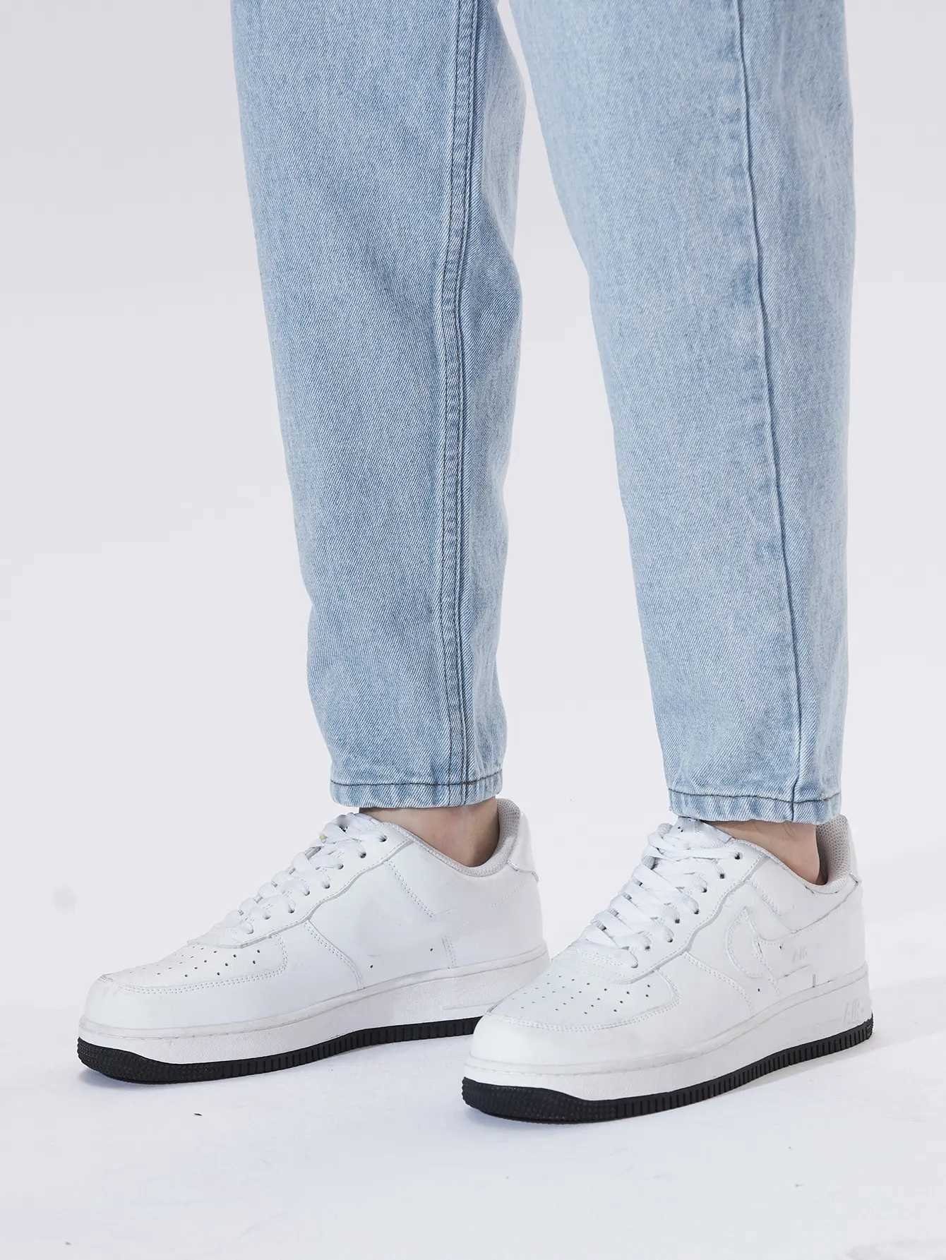 Mens light blue straight-leg jeans for spring and autumn trendy casual fresh and fashionable M260319