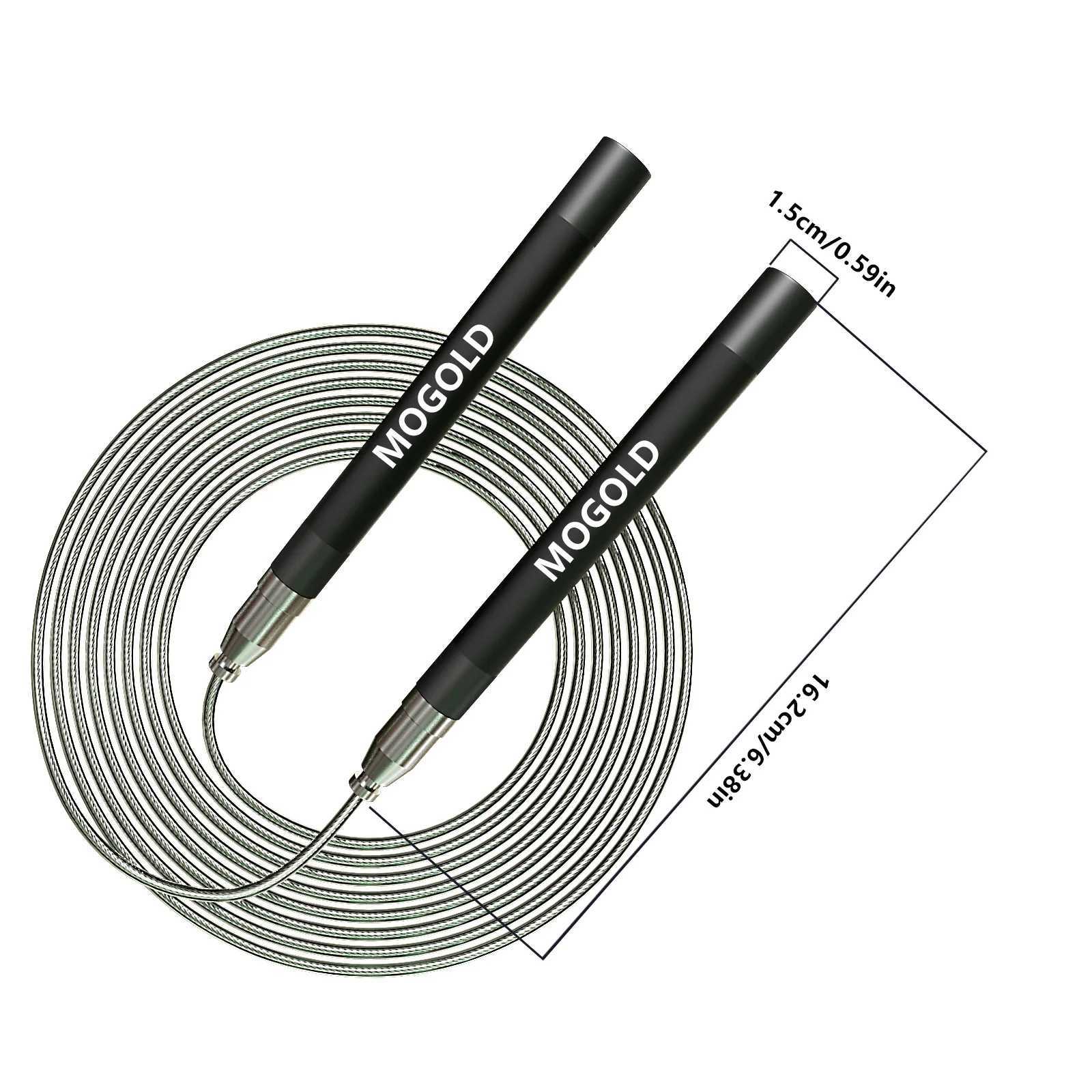 Racing Fitness Jump Rope Adult Exercise Aerobic Exercise Adjustable Wire Rope Wear Resistant Self-locking Double Bearing M260319