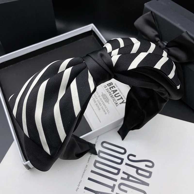 New large bow hair clip headband for womens fashion adult shopping high cool style wide edge hair compression headband H260319