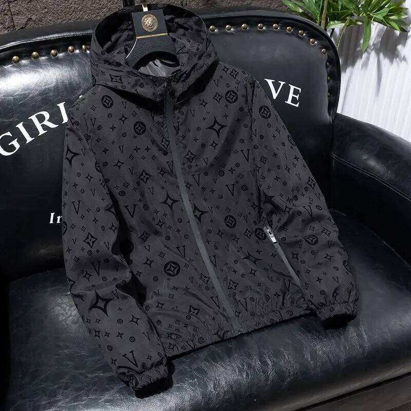 Designer Men's Handsome Versatile Jacket Gown Spring And Autumn Hooded Trend 2025 New Top Asia Size - view 3