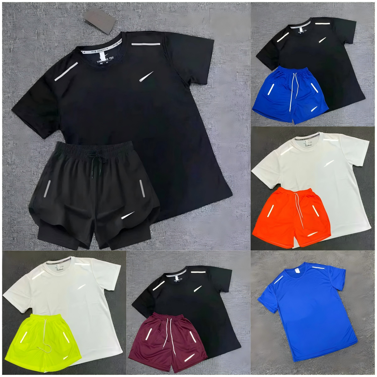 ensemble niki designer t shirt Tracksuits Tech Set Designer Tracksuit T Shirts Shorts Two-piece Women Fitness Suit Print Quick Drying and Breathable Sportswear