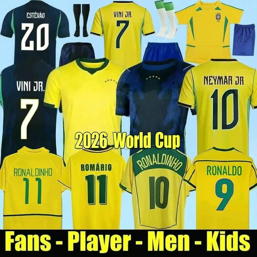 25 26 27 brazil jersey Brasil Soccer JerseyS World Cup 2026 women VINI JR PELE Vintage football jersey is the ideal choice for all passionate fans maillot de football