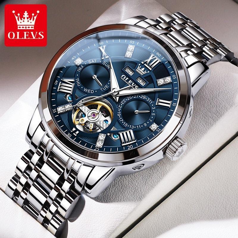 Watch Fashion Watch Fashion Olys Brand Watch Multi Functional Fashion Mechanical Watch Watches Men Designer Business Classic Waterproof Men's Wat