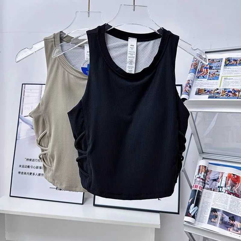 Womens One Piece Cup Yoga Tank Top Summer Exercise Pilates Fitness Clothes New Style Comfortable Breathable Sportswear Z20260319