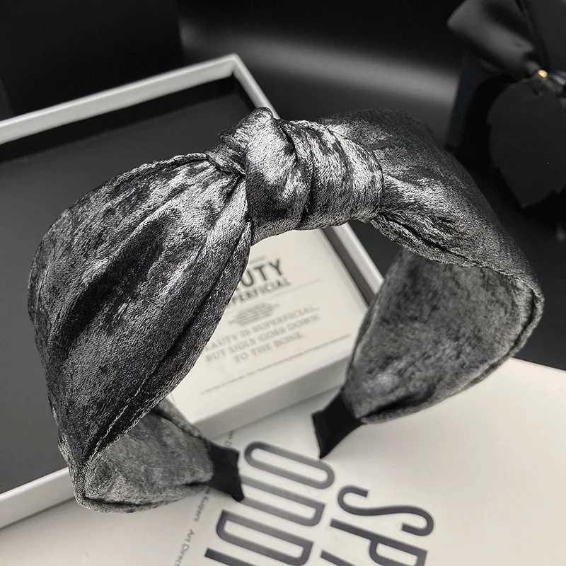 European and American style silver hair clip headband for womens fashion high skull top adult hair tie headband H260319