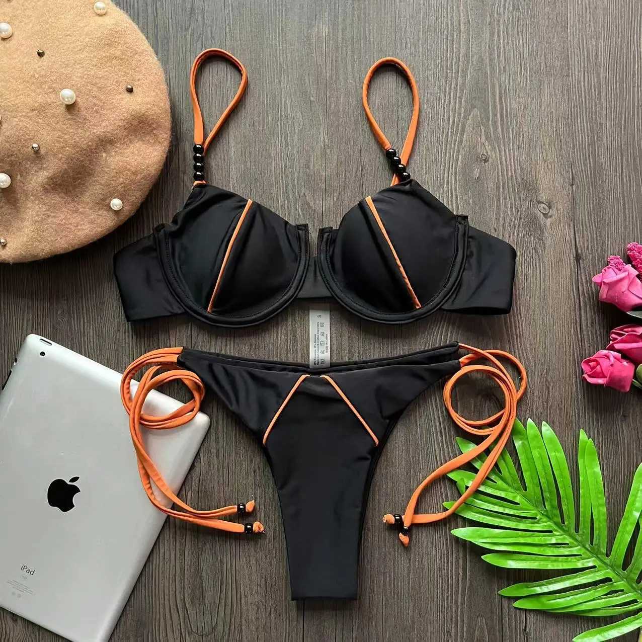 RUOTONGSEPT New Sexy Push up Bikini Set Swimsuit Womens low-waist Swimwear For Female Two Piece Beachwear 2023 Bathing SuitT260318