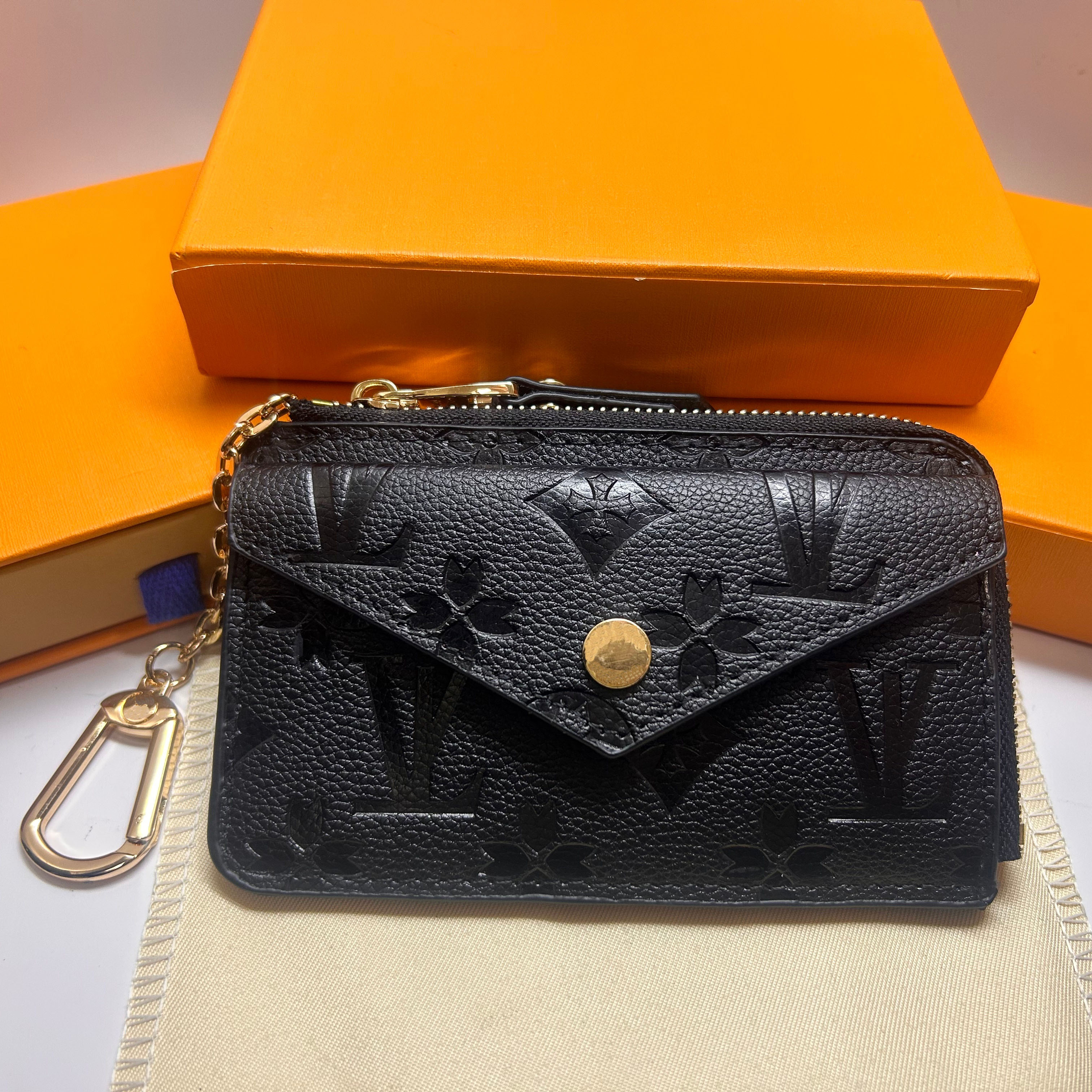 10A CARD HOLDER RECTO VERSO Designer Fashion Womens Mini Zippy Organizer Wallet Coin Purse Bag Belt Charm Key Pouch Pochette Accessoires M69431