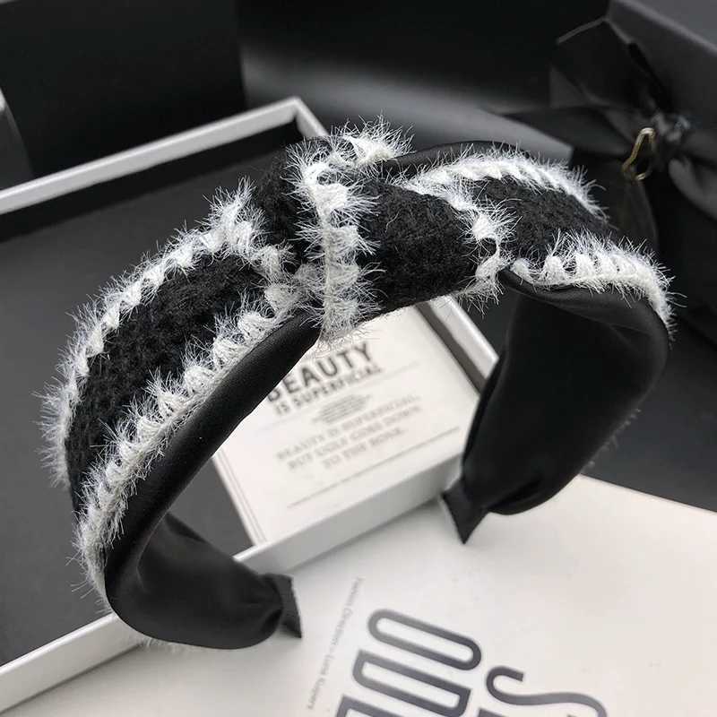 Retro classic hair clip womens new style hair tie headband high skull top wide edge knot pressure headband H260319