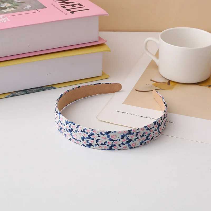 Retro Wide Headband Set Floral Plaid Korean Fairy Forest Aesthetic H260319