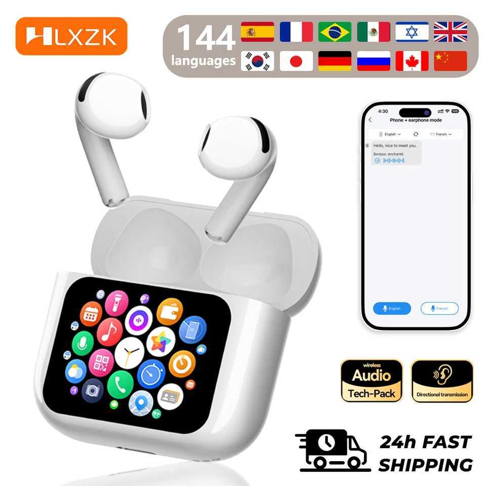 Real Time Translators Headphones Wireless Earphones Noise Canceling IPX7 Waterproof Smart Touch Control Kids Women Men Earbuds D260319