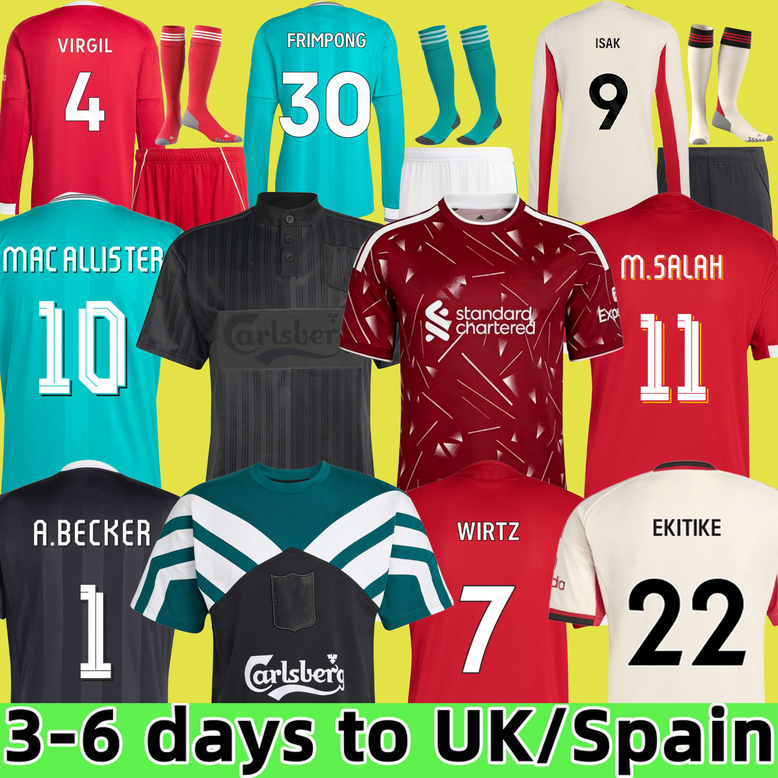 25 26 MAC ALLISTER soccer jersey 26 27 DIOGO JOTA 2026 football shirt RIO SZOBOSZLAI A.BECKER FRIMPONG Wirtz Kerkez men kids kit uniforms SALAH ISAK GAKPO liverpool