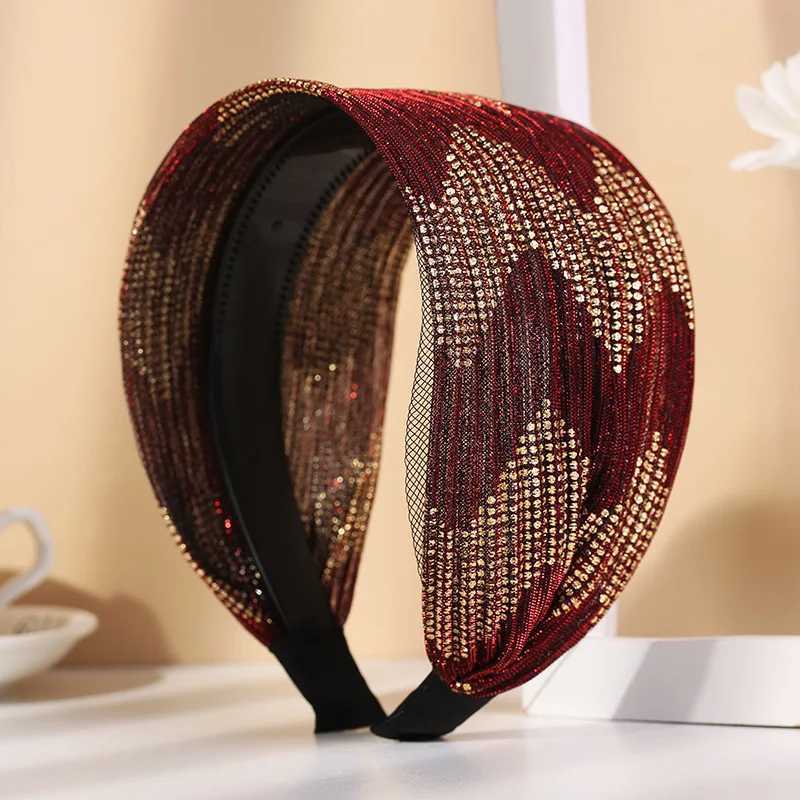 New Lace Headband Wide-Brimmed Non-Slip Coveropaska Do Wlosow Shiny Breathable Hair Fixer Face Washing Headbands for Women H260319