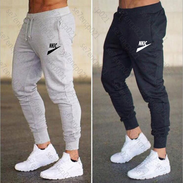 Men Running Fitness Sweatpants Letter Printed Casual Training Sport Pants Elastic Jogging Trousers Gym Workout Pants Male Gym Clothes