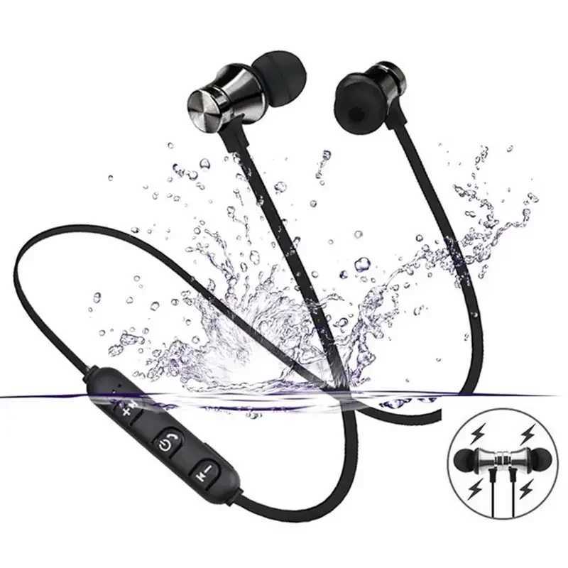 XT11 sports magnetic Bluetooth earphone in ear wireless neckband headphones stereo music headset with mic for samrtphones D2603191