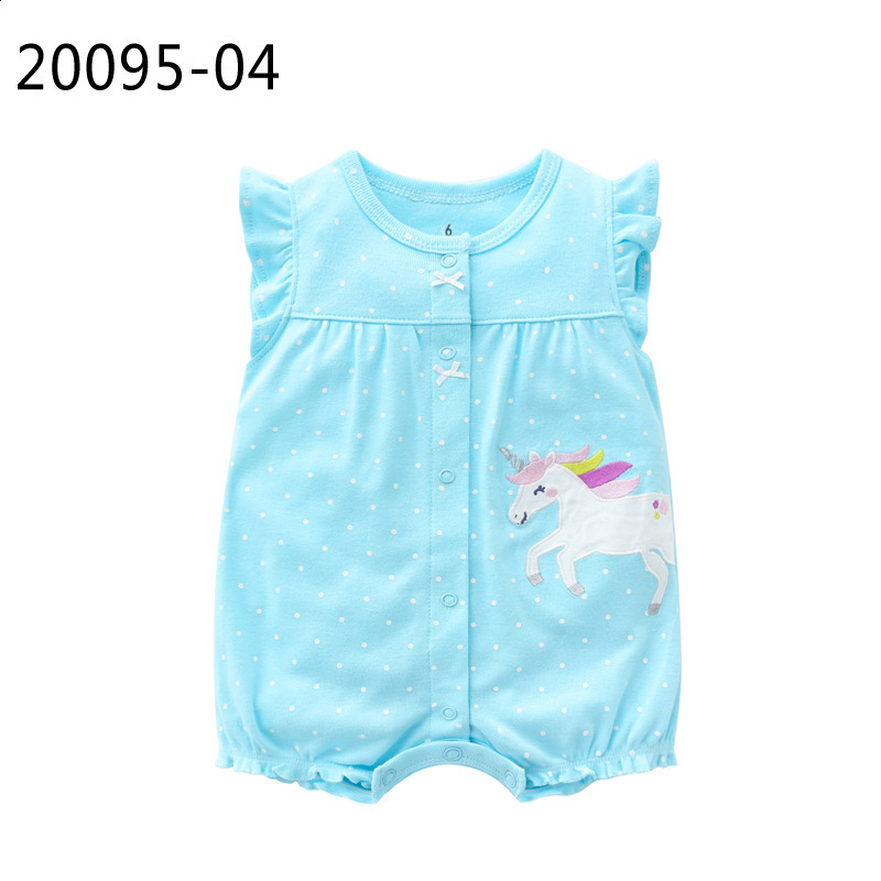 Baby clothes short-sleeved summer outfit pure cotton baby jumpsuit thin and super cute crawling suit newborn romper