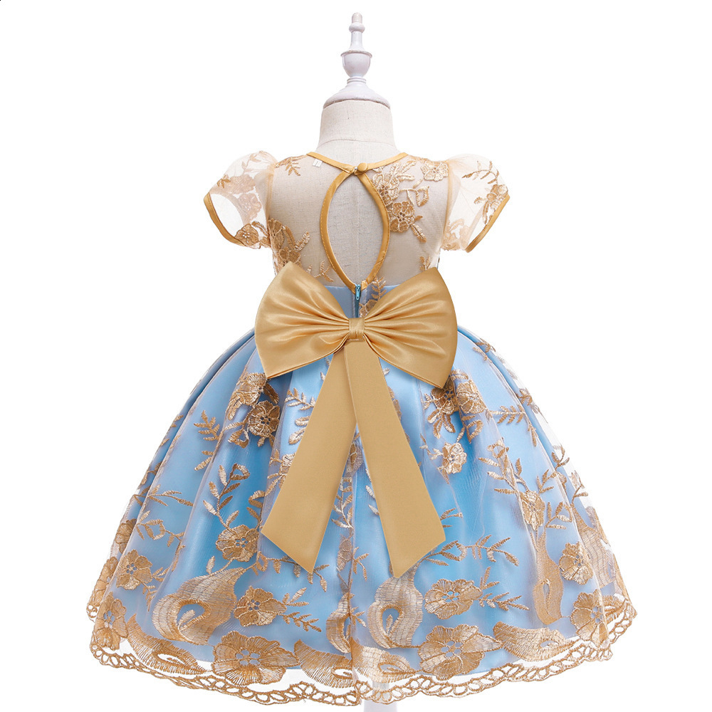 Baby Christmas Dress for Girls Toddler Kids Long Sleeve Lace 1st Birthday Clothes Little Girls Tutu Princess Wedding Party Gown 240704