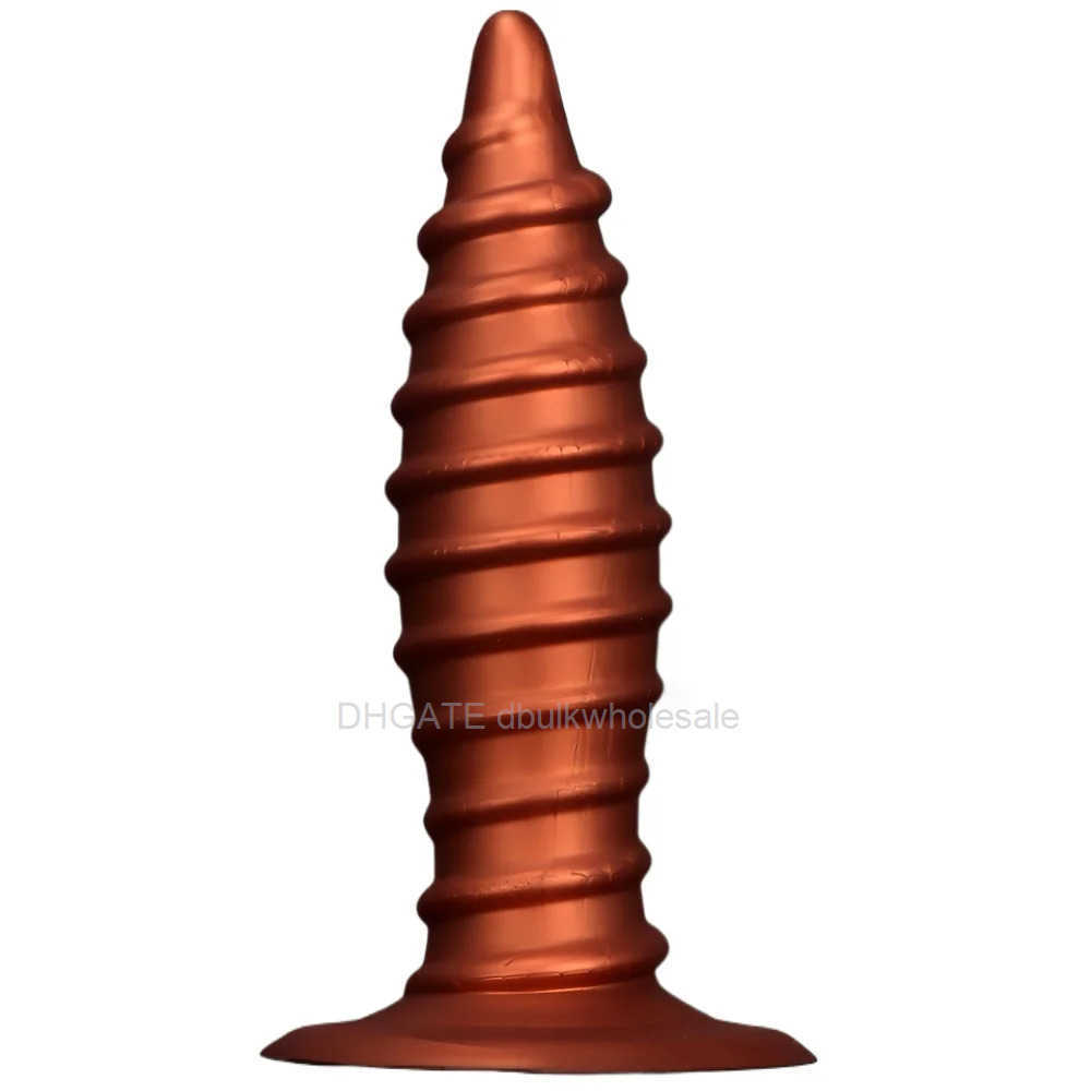 Strong Suction Cup Huge Dildo Anal Plug Pointed Thread Fisting Butt Plug Female Vaginal Orgasm Stimulation Masturbation Sex Toys 2027TJNK