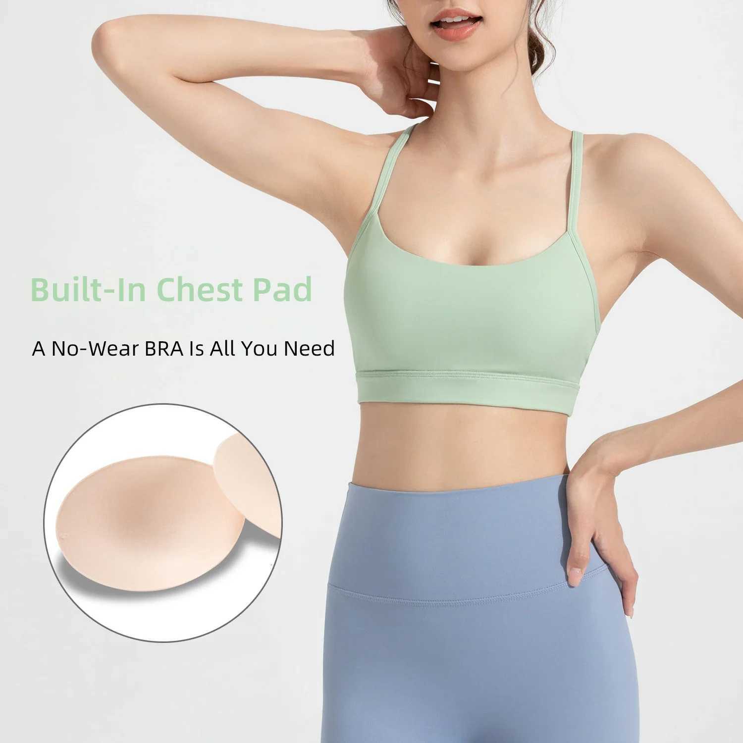 Solid Color Gym Yoga Underwear Women Y shape Fitness sport Bra high strength Tight Top Comprehensive Training With Chest Pad Z20260319