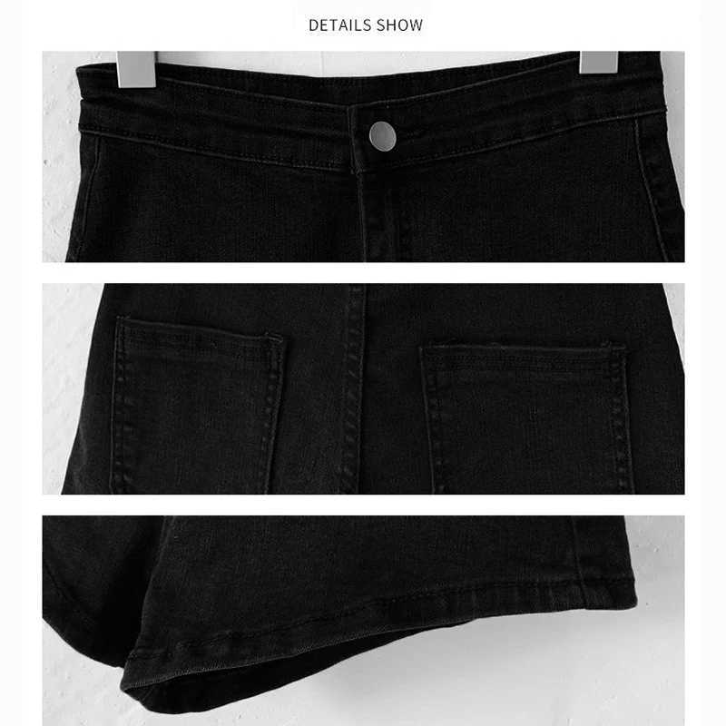 Summer Hot Sale Girls Classic Solid High Waist Jeans Women Fashion Casual Denim Shorts Female Skinny Thin Short Pants M260319