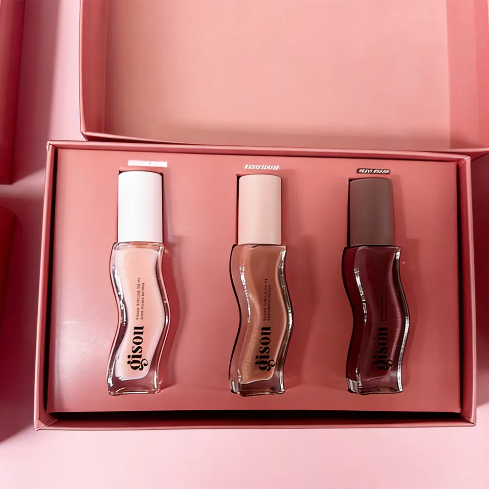 3 in 1 Lip Glaze Gift Set Glazed Lips Honey Infused Lip Oil 3 Color Toffee Milky Mocha Vanilla 3pcs Glaze Moisturizing Lipgloss Liquid Lipsticks Kits