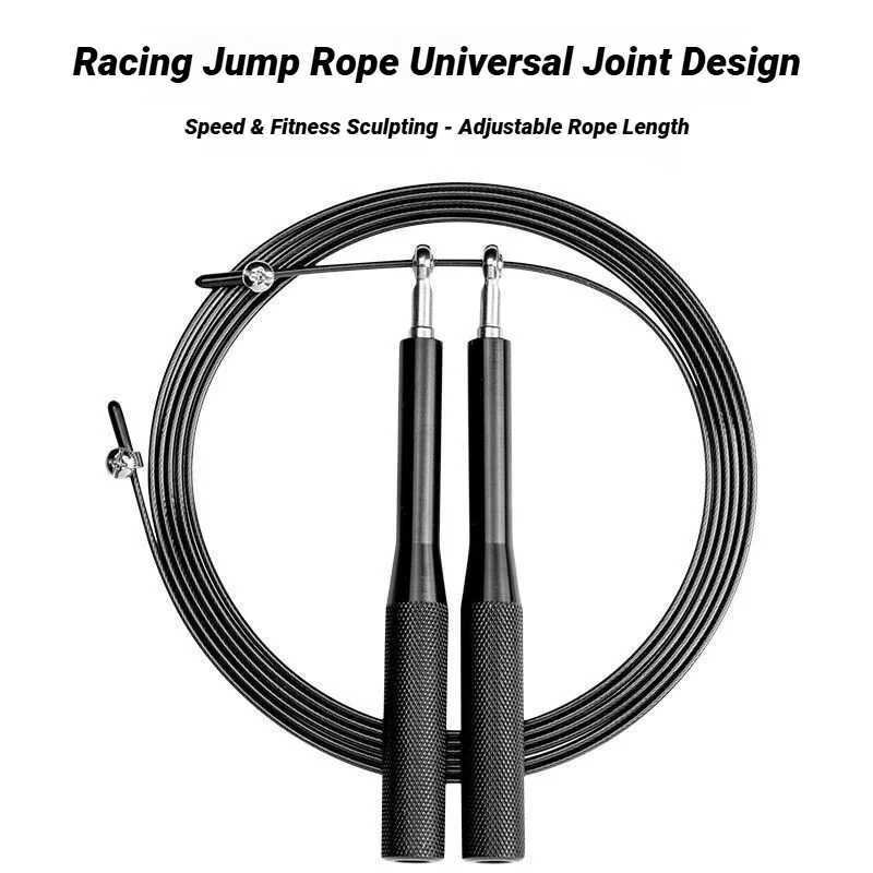 Adjustable Aluminum Handle Wire Rope Skipping Alloy Genus Sports Fitness Supplies Bearing High Fast Speed Jump M260319