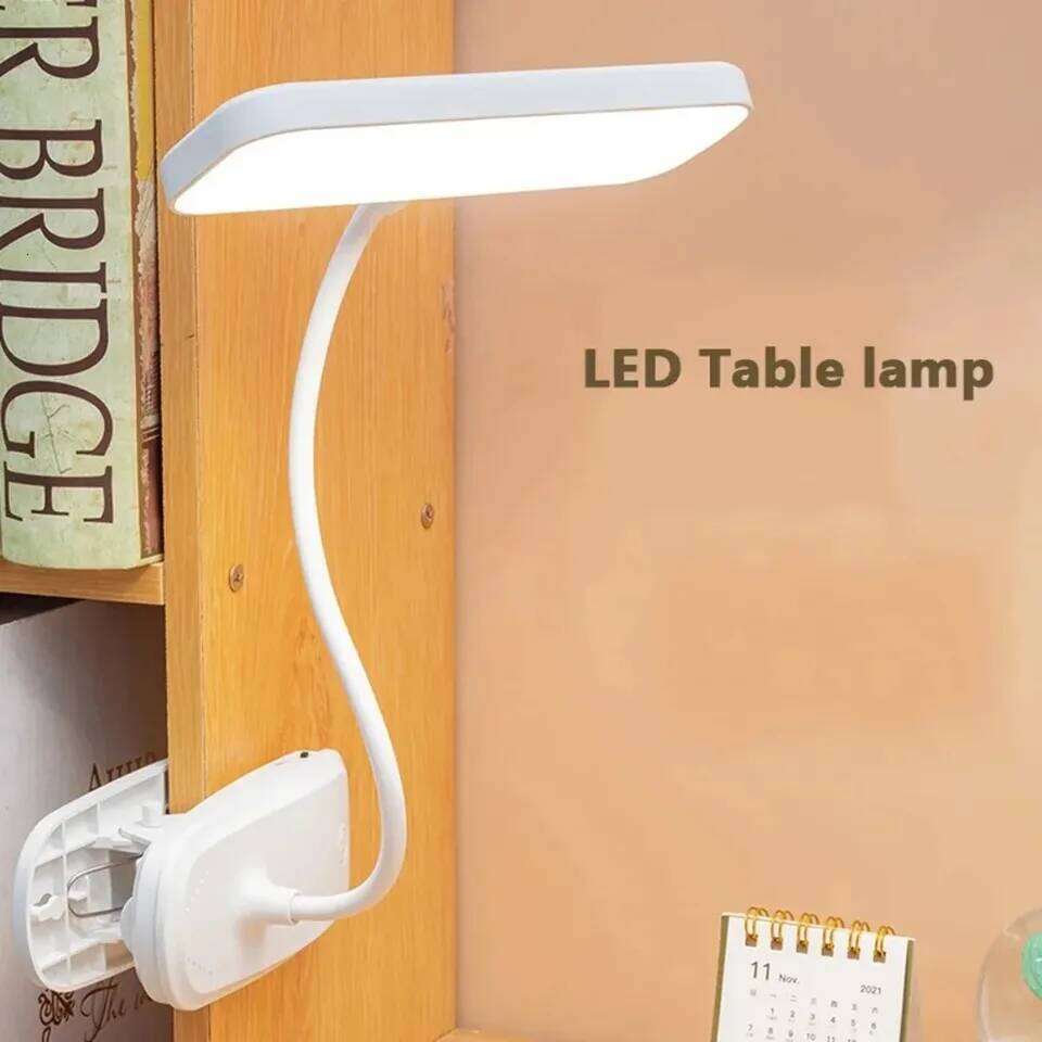 360 Flexible Table with Clip USB Dimmable Desk Lamp Bedside Night Light for Bedroom Study Reading Office Work 26L0319